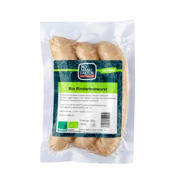 Produktfoto zu Rostbratwurst v. Rind, 3er