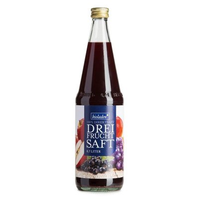 Produktfoto zu Dreifruchtsaft-rot 0,7l
