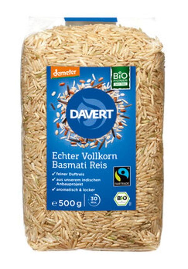 Produktfoto zu Reis Basmati braun, 500g