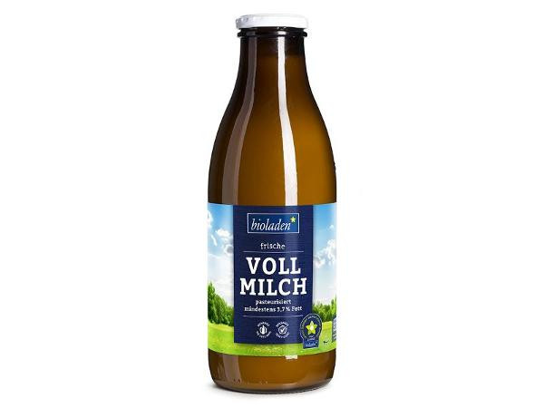 Produktfoto zu Vollmilch Bioland Flasche 1L