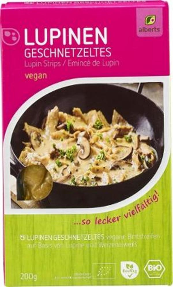 Produktfoto zu Lupinen Geschnetzeltes, vegan