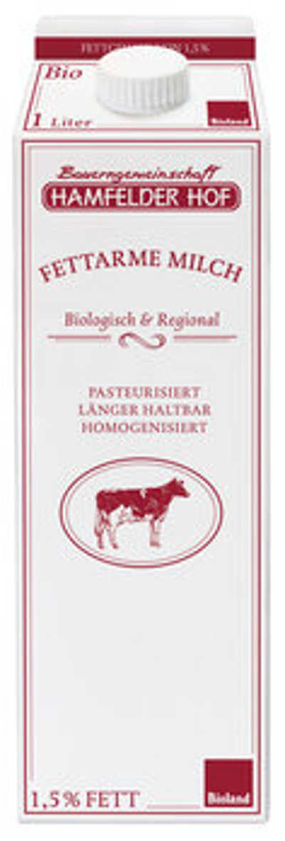 Produktfoto zu Weidemilch, 1,5% im Karton