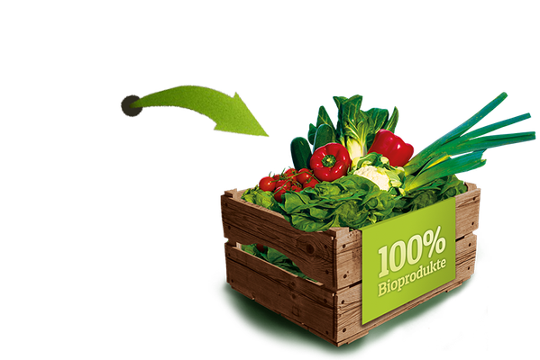 Holzkiste Gemüse von Startseite