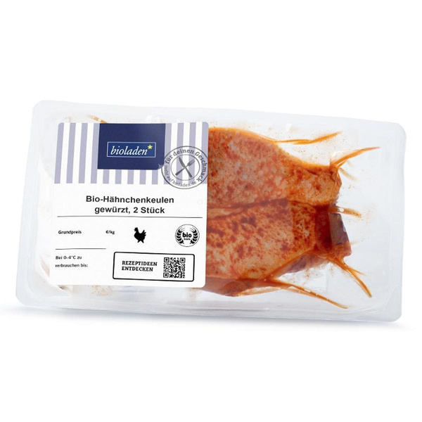 Produktfoto zu Hähnchenkeulen, gewürzt