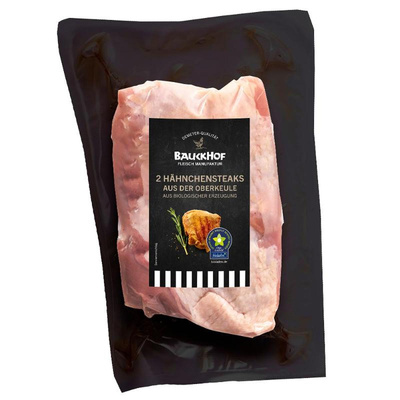 Produktfoto zu Hähnchen-Steaks aus der Keule