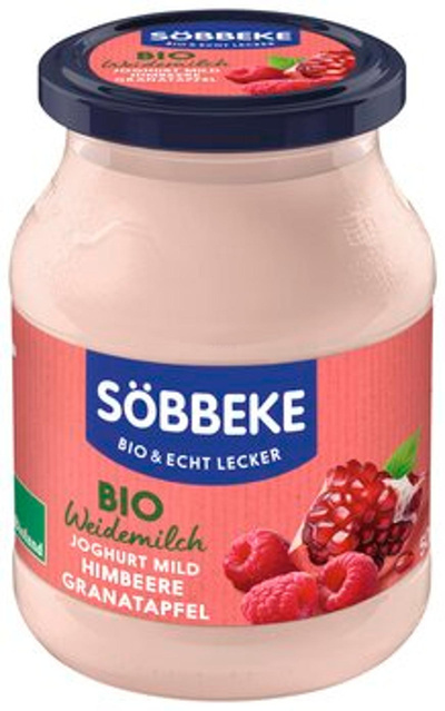 Produktfoto zu Joghurt-PUR  Himbeere-Granatapfel, 500g