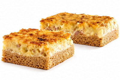 Produktfoto zu Zwiebelkuchen m. Schinkenspeck