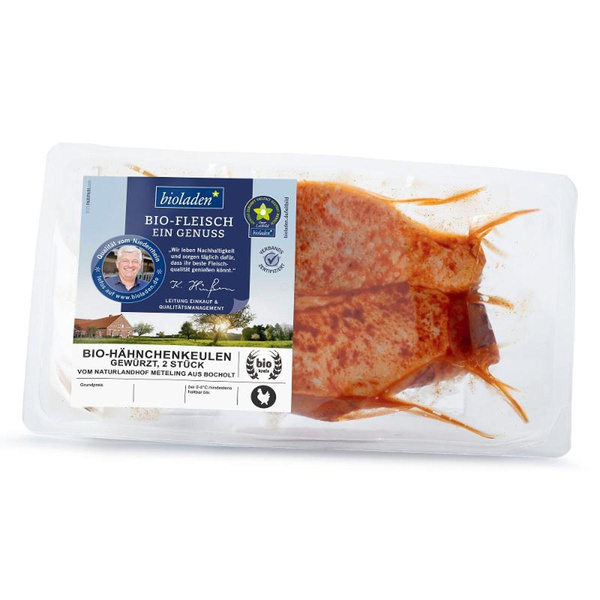 Produktfoto zu Hähnchenkeulen, gewürzt