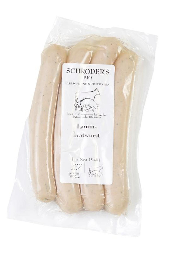 Produktfoto zu Lamm-Bratwurst, 4er