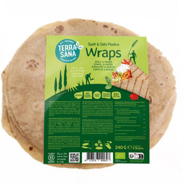 Produktfoto zu Dinkel-Wrap mit Hafer Piadina