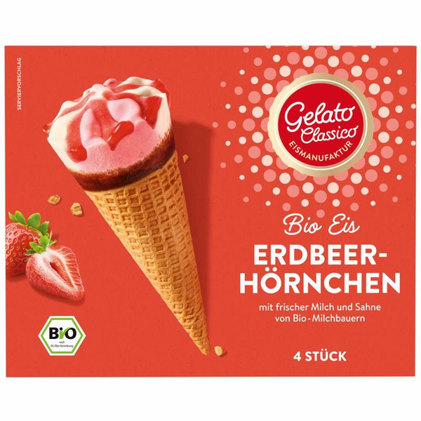 Produktfoto zu Eishörnchen Erdbeer Multipack
