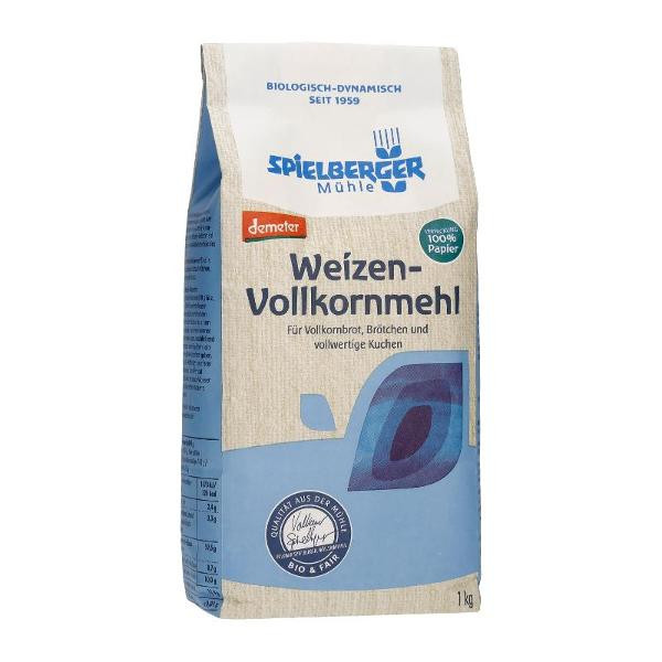 Produktfoto zu Vollkorn Weizenmehl, 1kg