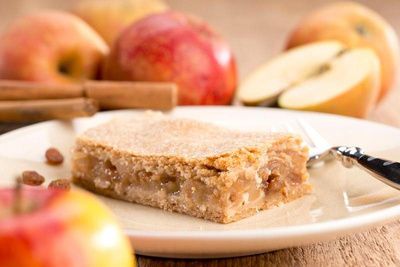 Produktfoto zu Apfelkuchen mit Zimtdecke