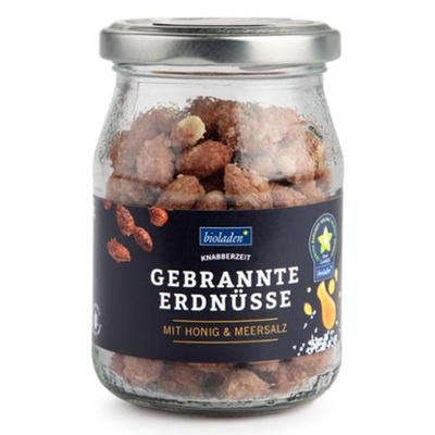 Produktfoto zu Gebrannte Erdnüsse mit Honig & Salz