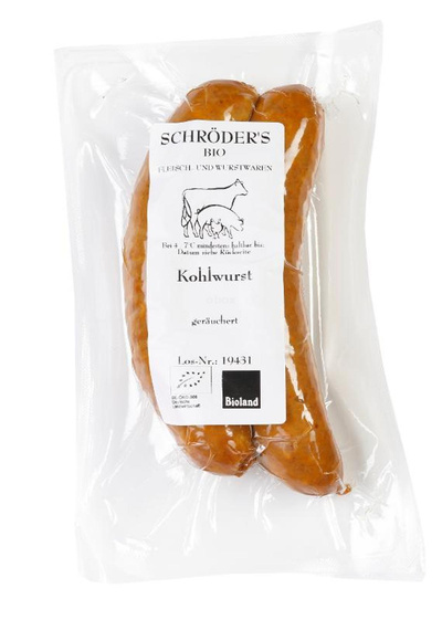 Produktfoto zu Kohlwurst, 2 er