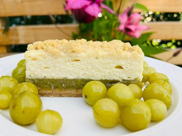 Produktfoto zu Käsekuchen mit Stachelbeeren