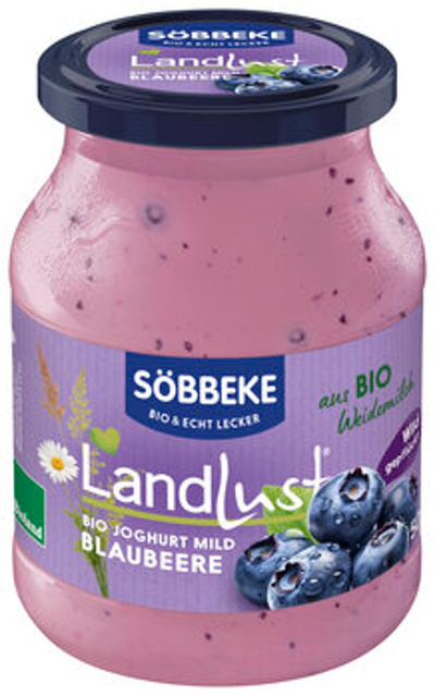 Produktfoto zu Joghurt-PUR Blaubeere im 500g Glas