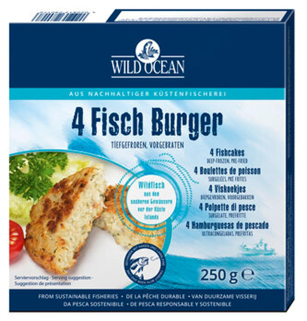 Produktfoto zu Fisch-Burger 4er-Pack