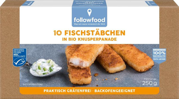 Produktfoto zu Fischstäbchen, paniert