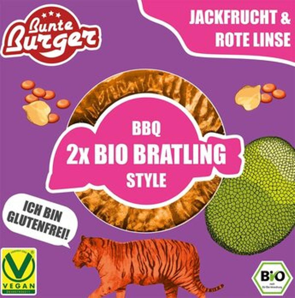 Produktfoto zu Red Lentil BBQ-Style Burger- 2er