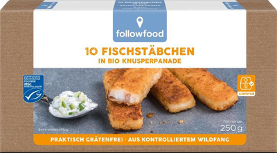 Produktfoto zu Fischstäbchen, paniert