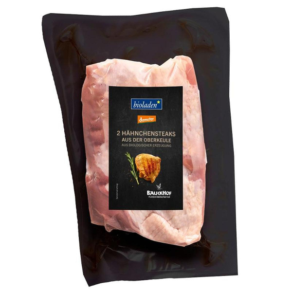 Produktfoto zu Hähnchen-Steaks aus der Keule
