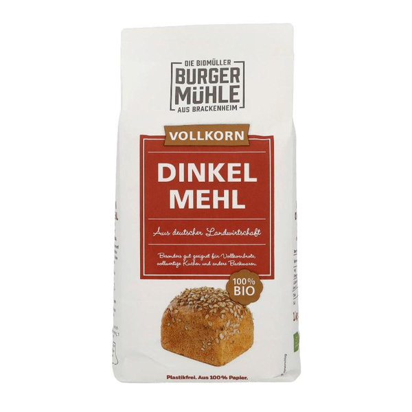 Produktfoto zu Vollkorn Dinkelmehl, 1kg