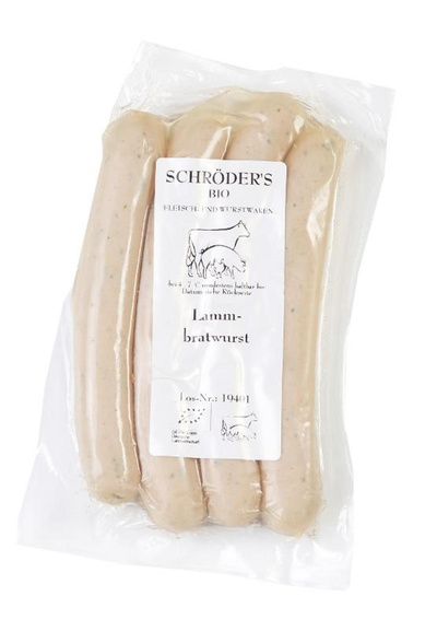 Produktfoto zu Lamm-Bratwurst, 4er