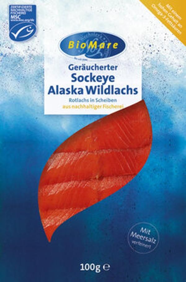 Produktfoto zu Alaska Wildlachs, geräuchert 100g