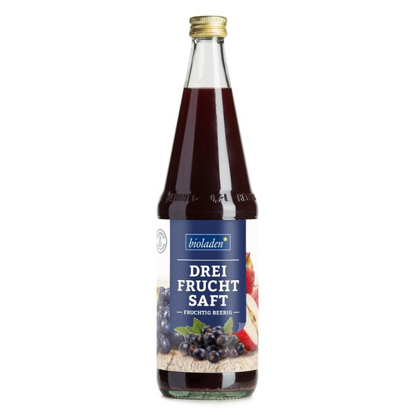 Produktfoto zu Dreifruchtsaft-rot 0,7l