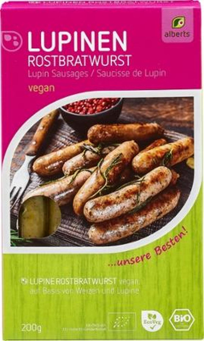 Produktfoto zu Lupinen Rostbratwürstchen 6er