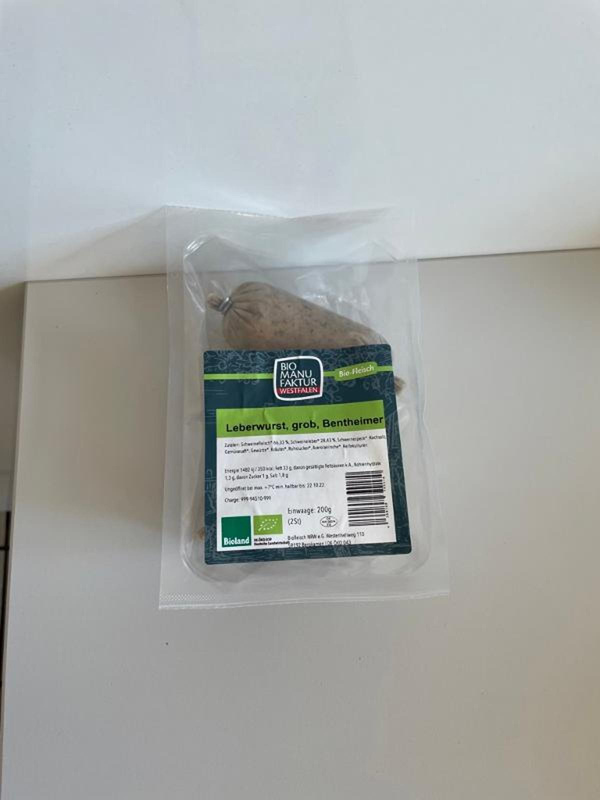 Produktfoto zu Bentheimer Leberwurst, grob