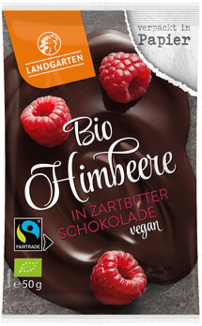 Produktfoto zu Himbeere in Zartbitter Schokol