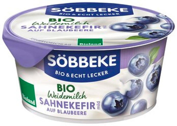Produktfoto zu Sahnekefir auf Blaubeere