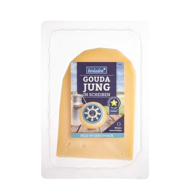 Produktfoto zu Junger Gouda in Scheiben